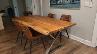 TOP DINING TABLE-LIVE EDGE ACACIA WOOD 