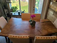 Brand new liveedge  6 persons dinning table