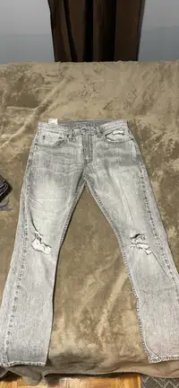 Men’s - Levi’s Premium Light grey jeans, W32 L32