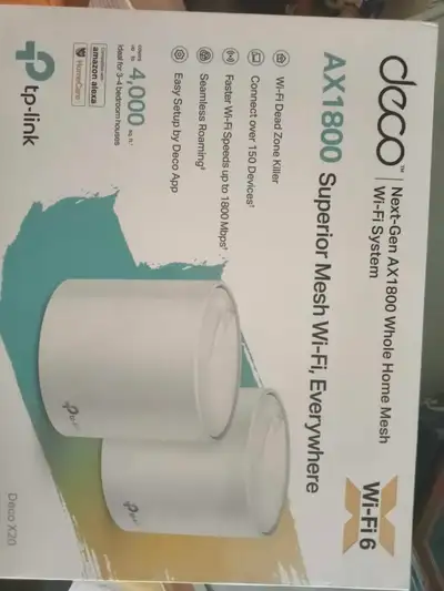 Deco x20 ac1800 mesh 2 pack TP link , View more