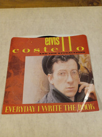 Elvis Costello Vinyl Record 45 RPM Promo Everyday I Write The BK