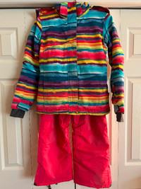 Girls Snowsuit with 2 Pairs of Snow Pants