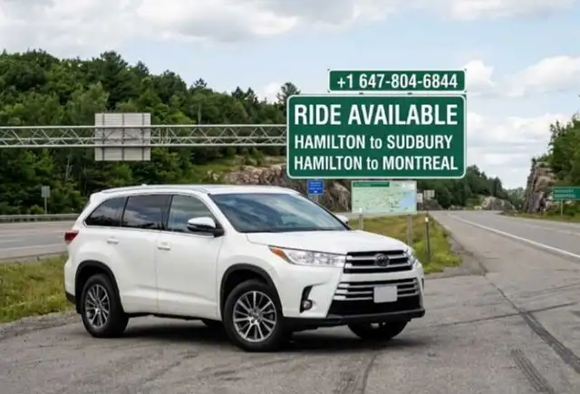 GTA to sudbury rideshare 