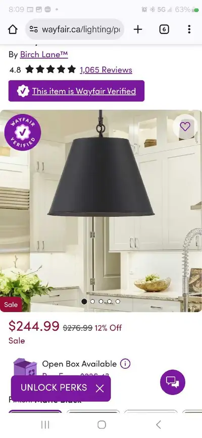 Birch Lane Pendant Light, View more