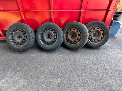 4x Michelin Winter Tires, 205/65/R16, 5x114.3 bolt pattern, 2 1/2” centre bore. Must sell, no longer...