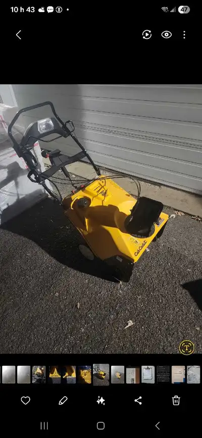 souffleuse cub cadet , View more