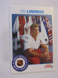 Eric Lindros 1991-92 Score Canadian Bilingual carte hockey Card