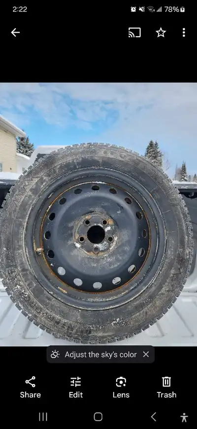 4 Firestone Studded Winter Tires 225/60 R18 100S used 3 seasons with very low mileage Came off a 202...