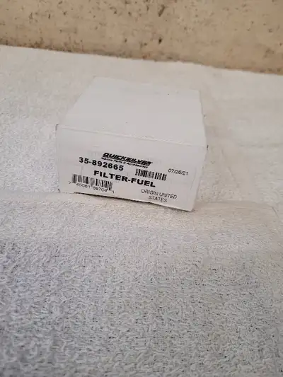 This is a genuine oem Mercuiser Quicksilver fuel filter. It is part number 35-892665. This fits in M...