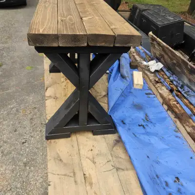 Handcrafted bench, View more