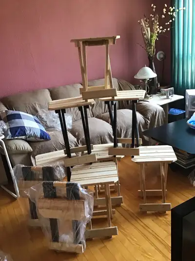 petit banc  ou tabouret pliant neuf, View more