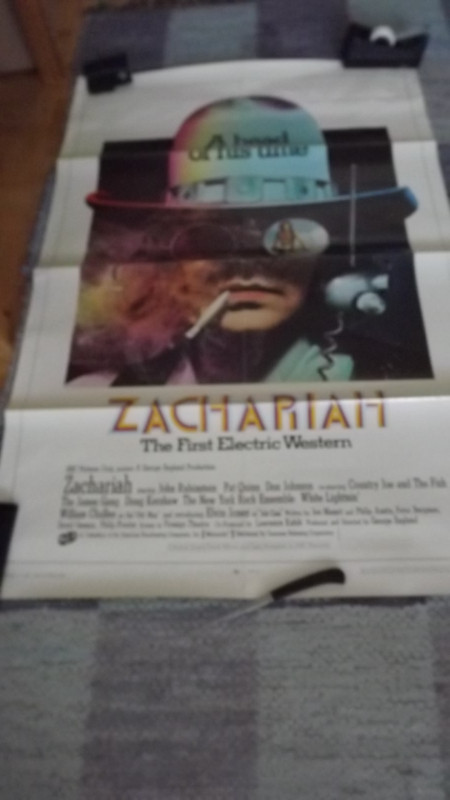 ZACHARIAH1971 ACID & ELECTRIC WESTERN MOVIE POSTER/COUNTRY JOE, Arts &  Collectibles, City of Toronto