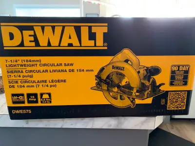 Brand new DeWalt 7 - 1/4 (184mm) Lightweight Circular Saw For Sale! New in box and never opened. It...