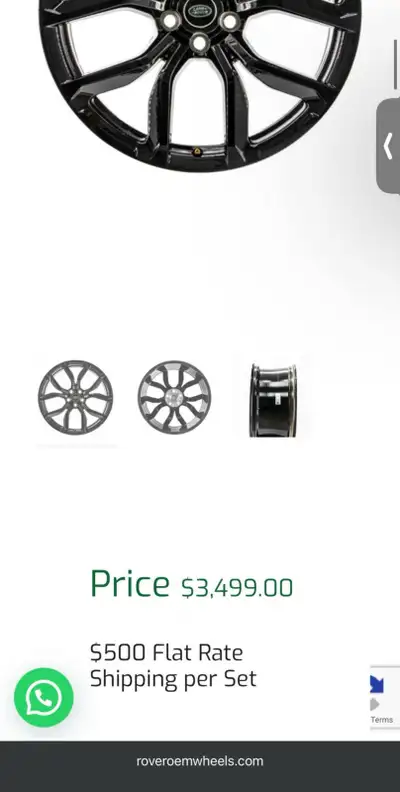 Range Rover 22 inch rims gloss black in perfect condition.