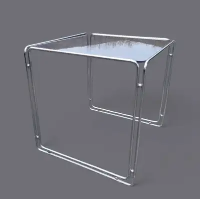 table d'appoint Chrome et verre MCM , View more