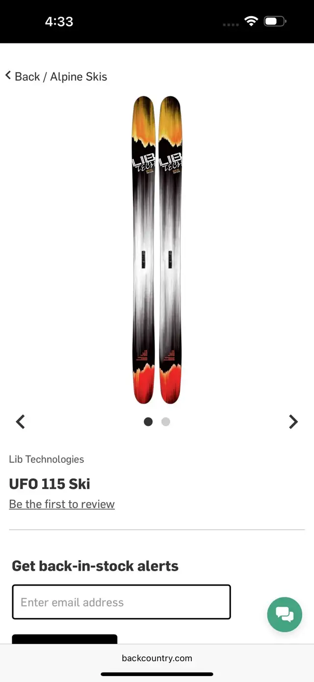 LIB TECH UFO 115 2017 Skis in Ski in Nelson - Image 7