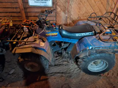 I have 2 suzuki 300's. The quad runner last ran 2 years ago, will need a carb cleaning and a few oth...