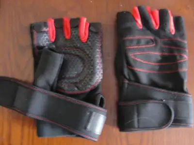 Fingerless Gloves, Black Half Finger Glove,