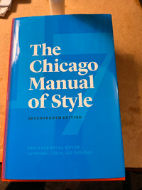 Chicago Manual of Style - Seventeenth ed
