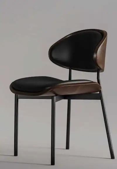Dining chairs wood and leather, View more