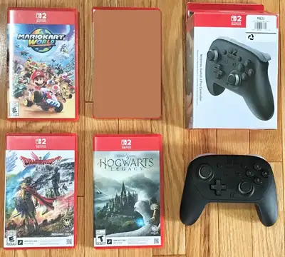 Nintendo Switch 2 pro controller + Games, View more