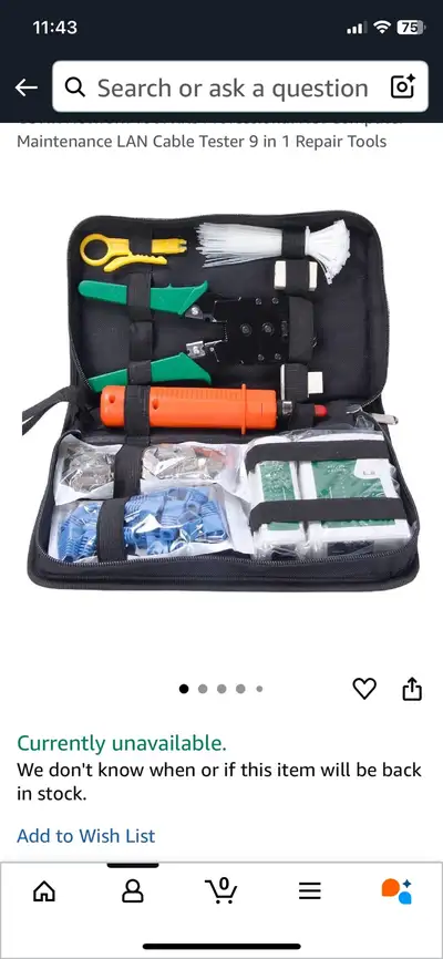 Professional Ethernet LAN Network Cable Toolkit, View more