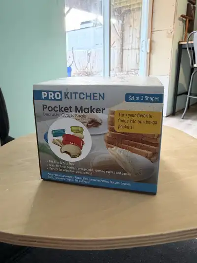 NEW! Pro Kitchen Pocket Maker (Sandwiches, Meat Pies), View more