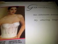 BUSTIER A ARMATURE GRENIER 38C JOLI DOS DECOLLETE UNDERWIRED BRA