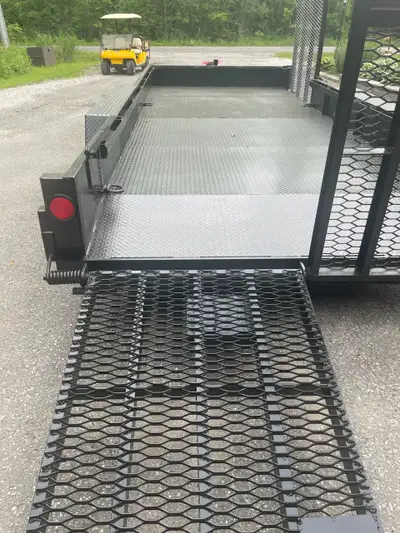 Steel equipment trailer. $8,600.00. 3 ramps. Call Gary 905 -830 -5758. Orillia