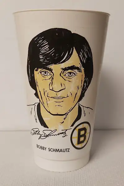 Vintage 1974-75 Papa Gino's Boston Bruins NHL Cup BOBBY SCHMAUTZ, View more