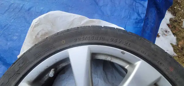 SPORTS 18 INCH  RIMS WITH MOUNTED    TIRES 225/45R18 in Tires & Rims in Mississauga / Peel Region - Image 4
