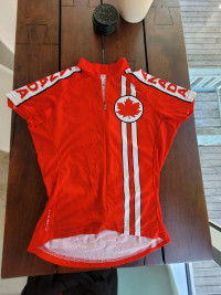 Primal Cycling  Jersey Canada Themed Full zip front Ladies Small