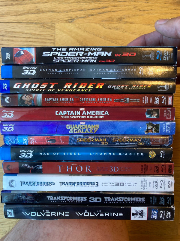 new 3D Blurays Batman V Superman Captain America 1 2 Thor Marvel in CDs, DVDs & Blu-ray in La Ronge - Image 3