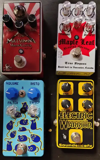 Overdrive, Distortion, Boost Pedals, View more
