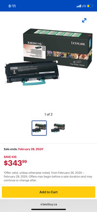 (BRAND NEW) Lexmark High Yield Return Program Black Toner 