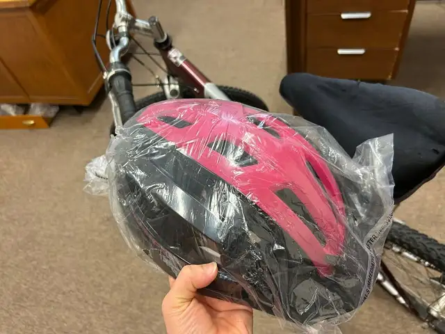 Bicycle with Helmet in Road in Fredericton - Image 5