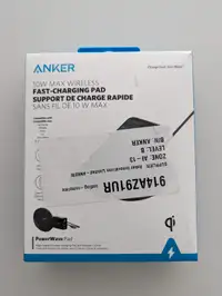 Anker 10w max wireless fast charging pad.