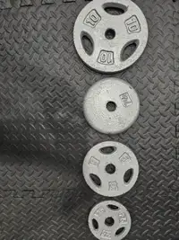 Solid Steel Weighted Plates - PERFECT CONDITION