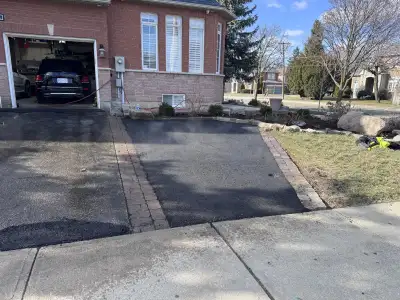 asphalt and landscaping soil and sod, View more
