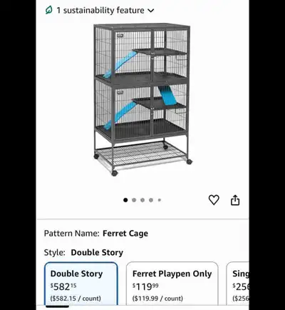 ferret cage double story, View more