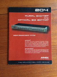 APHEX AURAL EXCITER 204 (manual)