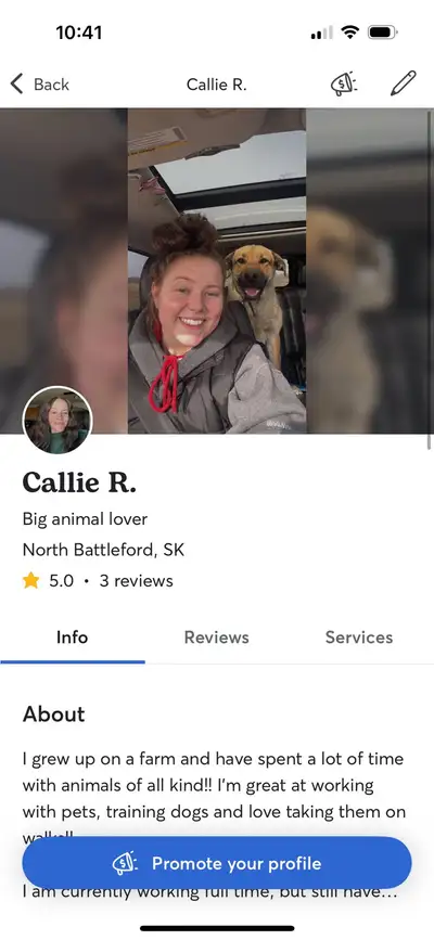 Dog walker/ Pet sitter, View more