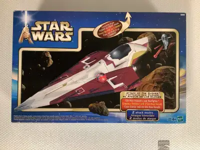 Obi-Wan Kenobi’s Jedi Starfighter, from The Attack of the Clones. New in package. Never been opened....