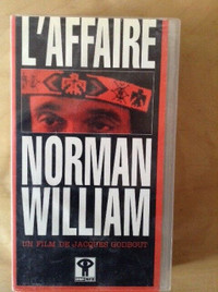 VHS RARE. L'AFFAIRE NORMAN WILLIAMS. JACQUES GODBOUT. ONF.