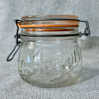 Le Parfait Canning Jar vintage Glass Cannister 