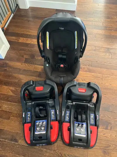 Britax B-Safe car seat and 2 bases for multiple vehicles. Accident free, used for 2 children. Easy r...