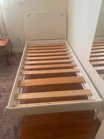 IKEA twin bed in very good condition. Will be disassembled prior to pick up!
