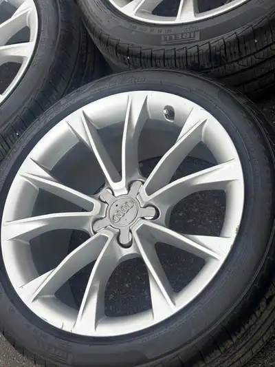 OEM 18"Audi A4/ A5/ TT rims (5x112)+245/40/R18 Yokohama Snows Set of four Authentic 18 inch Audi whe...