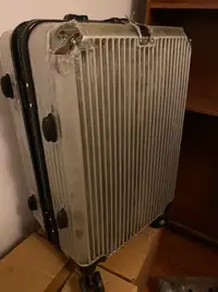 Black and silver luggage