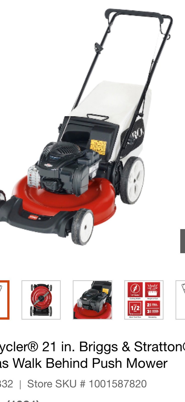 Grass lawn mower Toro Recycler Gas Walk Behind Push Mower Lawnmowers